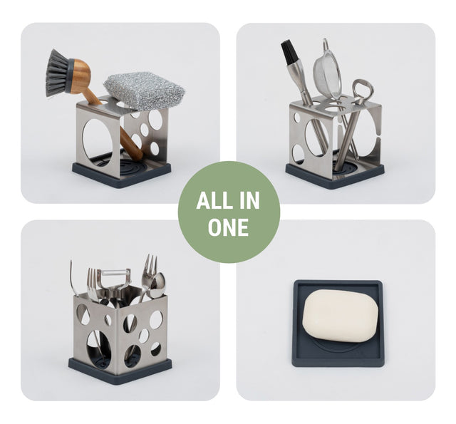 dri.cube Utensilienbehälter Edelstahl