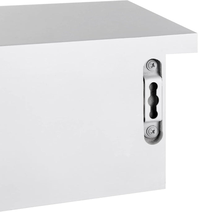 Wandregal mit Schubladen modern platzsparend weiss