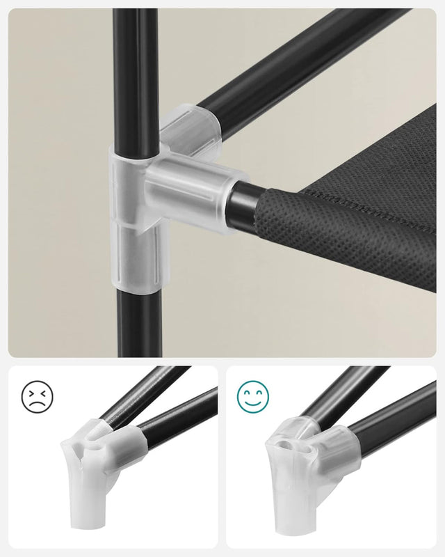 Schuhregal mit 9 Ebenen Schwarz, 85 x 28 x 162 cm von Songmics