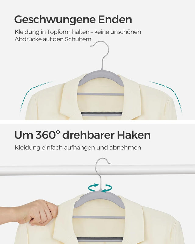 Kleiderbügel 30er Set Kunststoff Platzsparend