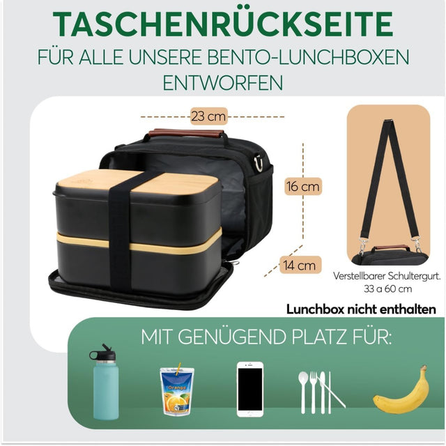 Insulated Lunch Bag Black