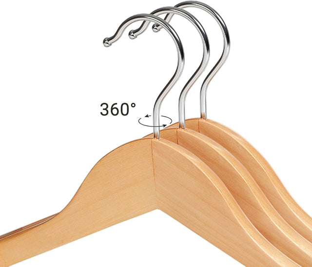 Anzugbügel Kleiderbügel Holz 6er Set Rutschfest