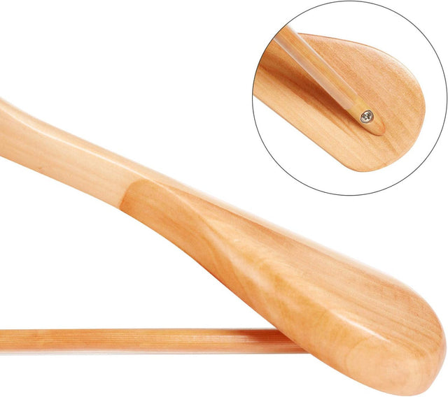 Anzugbügel Kleiderbügel Holz 6er Set Rutschfest