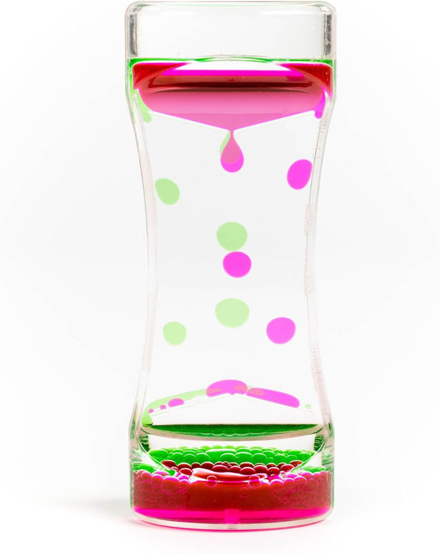 Flüssige Sanduhr Liquid Motion Timer pink grün
