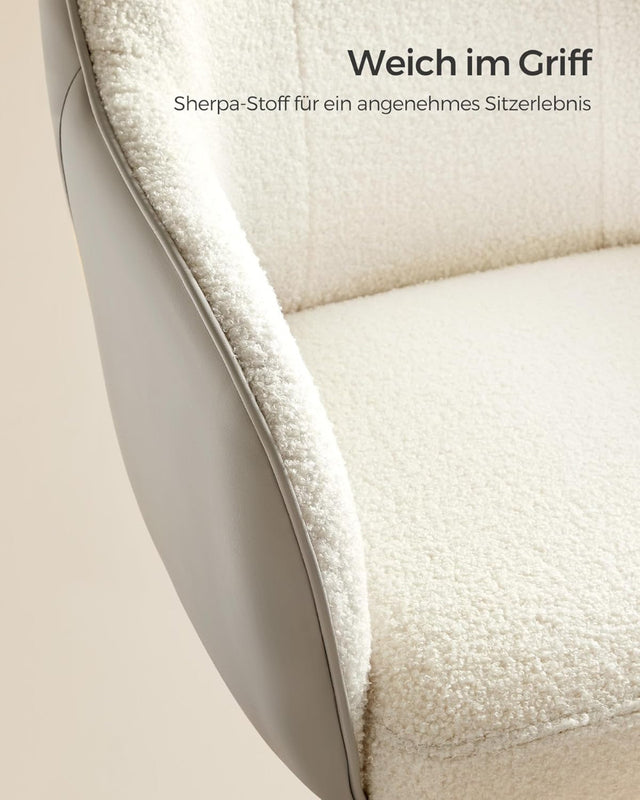 Bürostuhl Drehstuhl Höhenverstellbar Cappuccinobeige