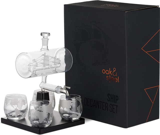 Whisky Gläser & Dekanter Schiff