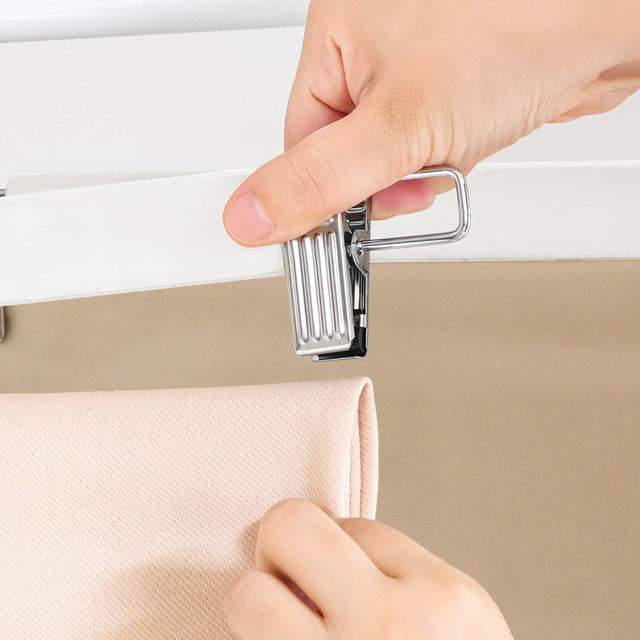 Hosenbügel Holz verstellbare Klammern 8er Set