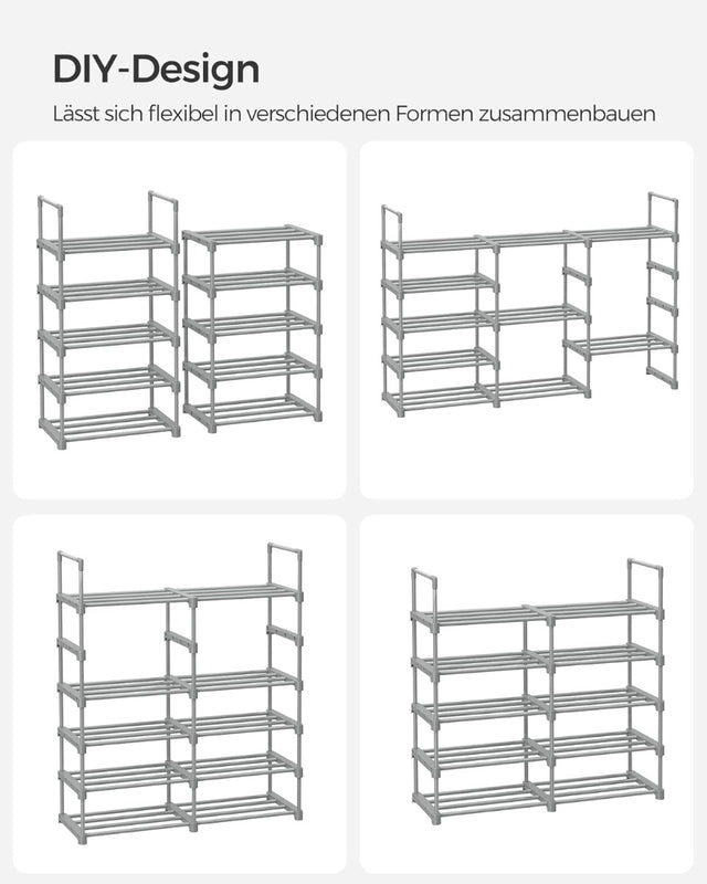 Schuhregal Schuhschrank 10 Ebenen