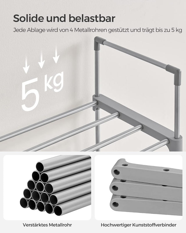 Schuhregal Schuhschrank 10 Ebenen