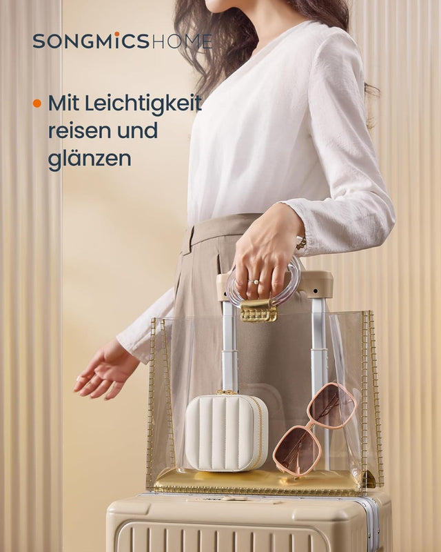 Schmuckkästchen Box für Reise mit Spiegel