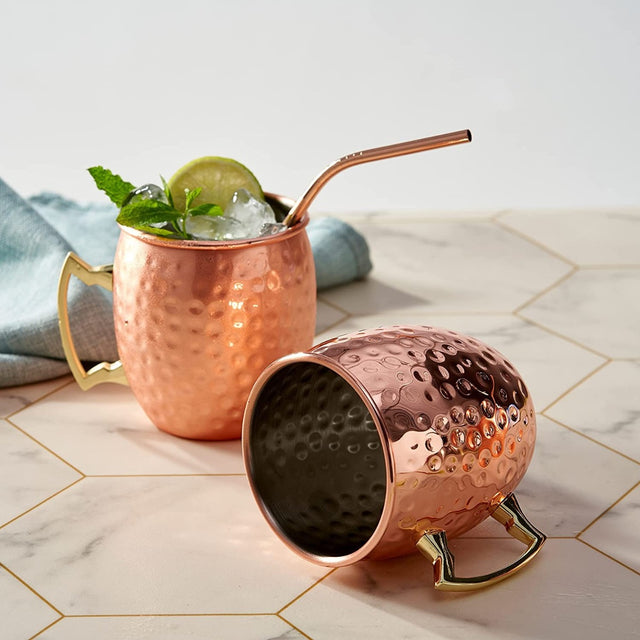 Edelstahl Moscow Mule Gläser 4er-Set