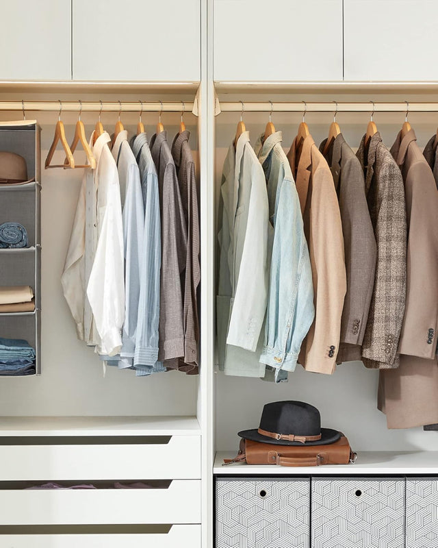 Kleiderbügel Holz 20er Set Einkerbungen im Schulterbereich