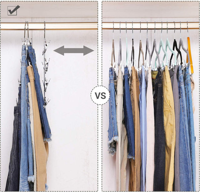 Hosenbügel Mehrfach-Rockbügel mit Clips 3er Set