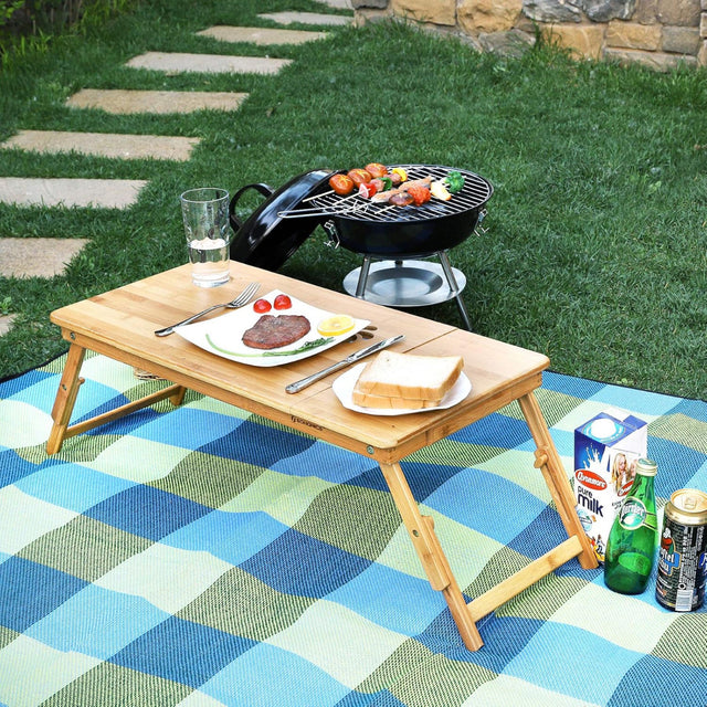 Laptopständer Notebooktisch Klappbar Bambus