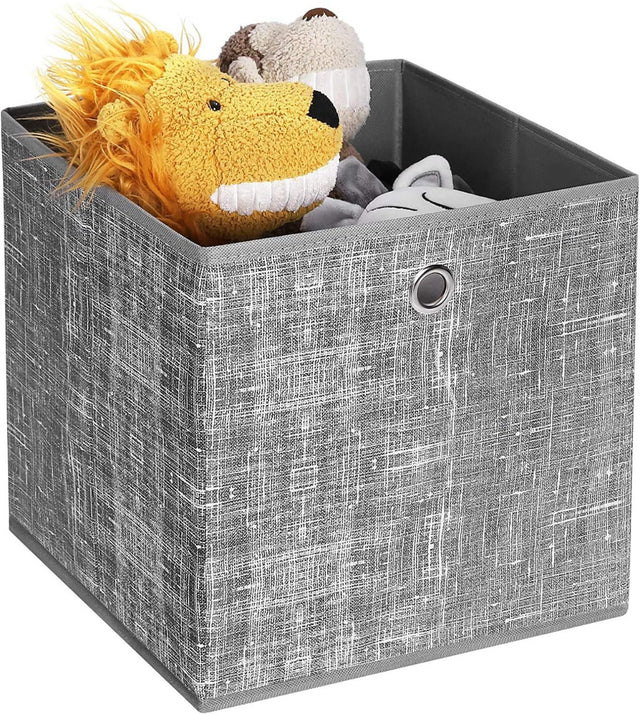 Aufbewahrungsbox Set Faltboxen Würfelregal Grau