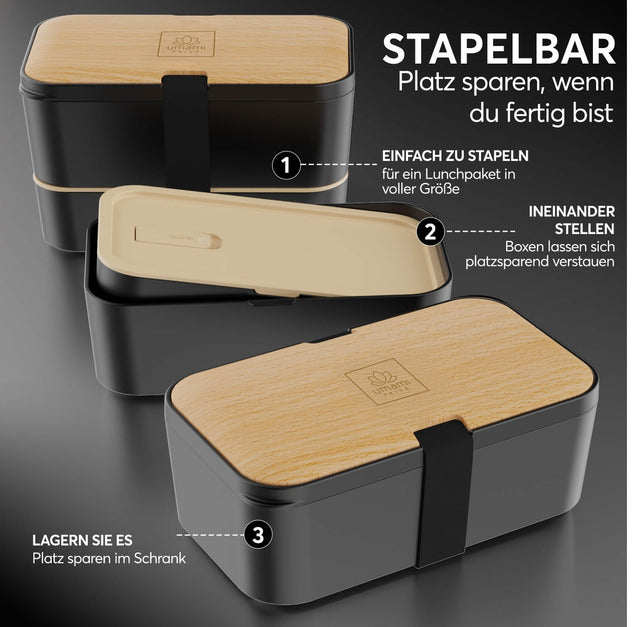Nestable L Beech Black Premium