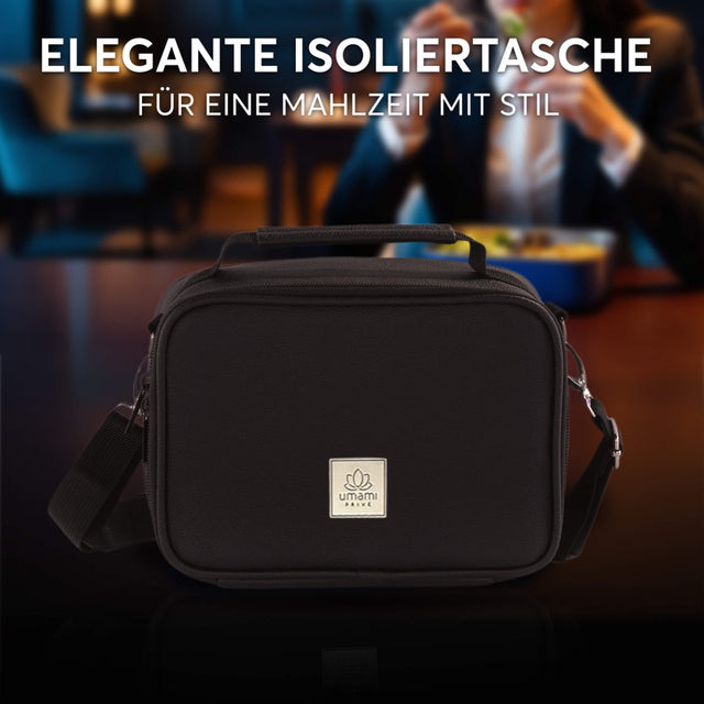 Insulated Lunch Bag Deep Black Premium