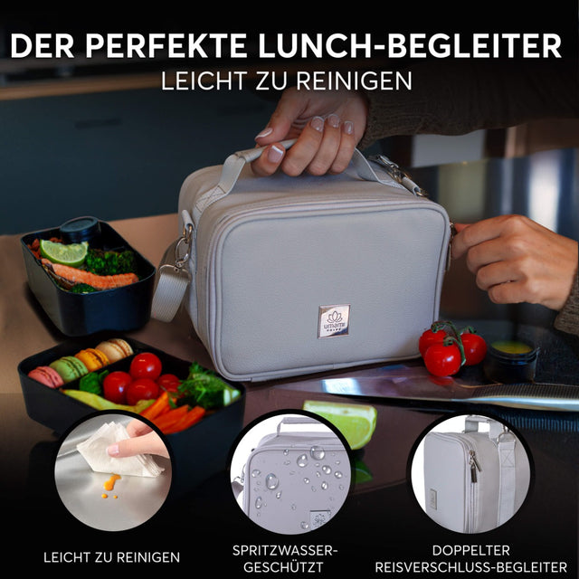 Insulated Lunch Bag Cool Grey Premium