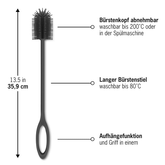 bottle.buddy Flaschenbürste basalt