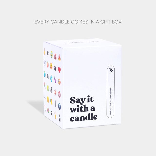 Duftkerze Schwarz Weiss Flowery you are the best