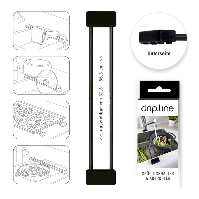 drip.line Spültuchhalter schwarz