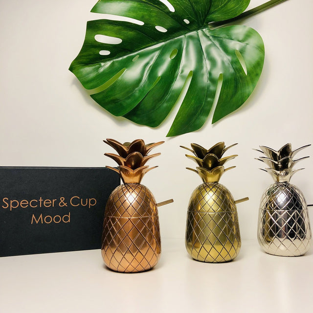 Ananas Cocktail Becher Mood Silber