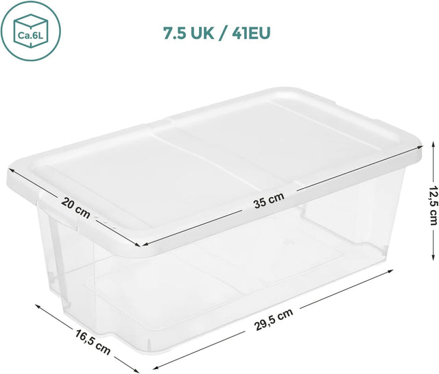 Aufbewahrungsbox Set mit Deckel Transparent