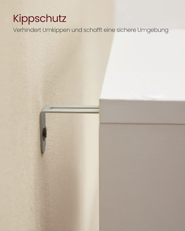 Bücherregal Stufenregal Ordnungssystem Wohnzimmer Wolkenweiss von Songmics