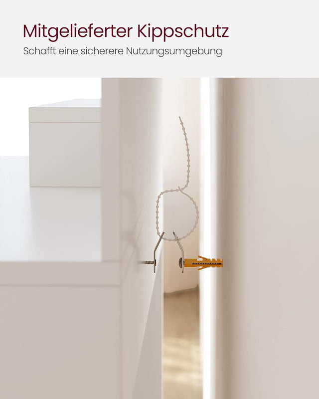 Schminktisch mit Spiegel und Ablagen Weiss