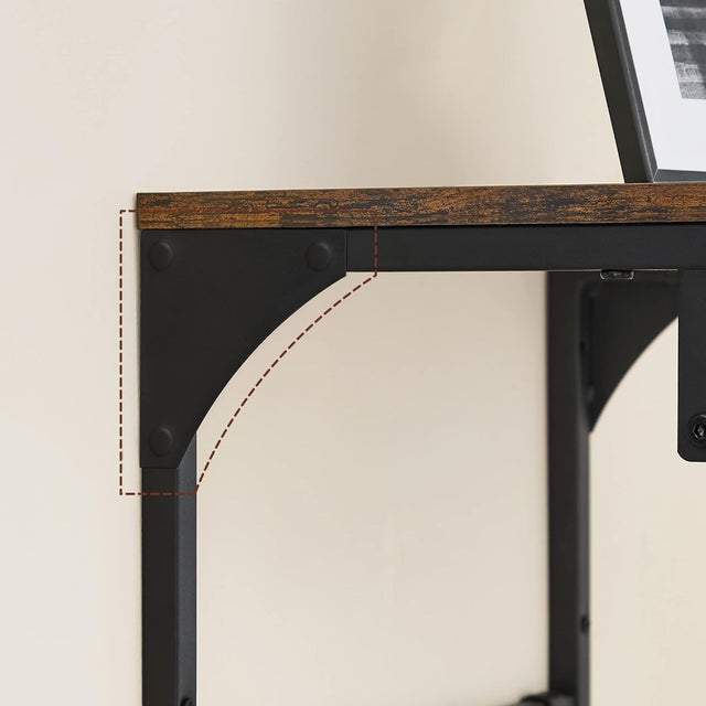 Wandgarderobe mit Regal rustikales Braun von Songmics