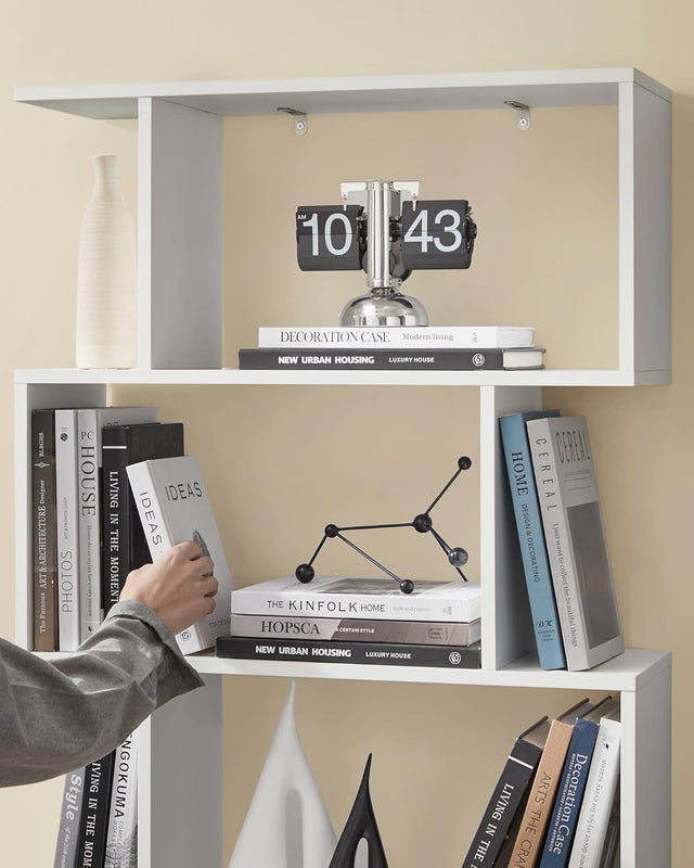 Bücherregal freistehend modern weiss