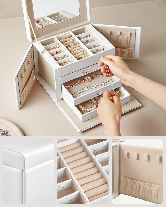 Schmuckkästchen mit Spiegel Schloss Wolkenweiss