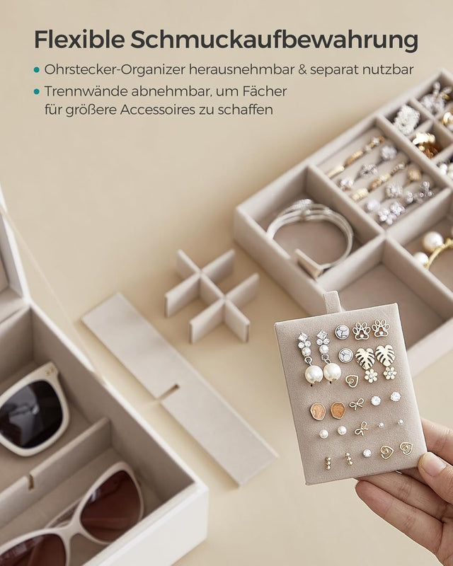 Schmuckkästchen mit Griff Weiss