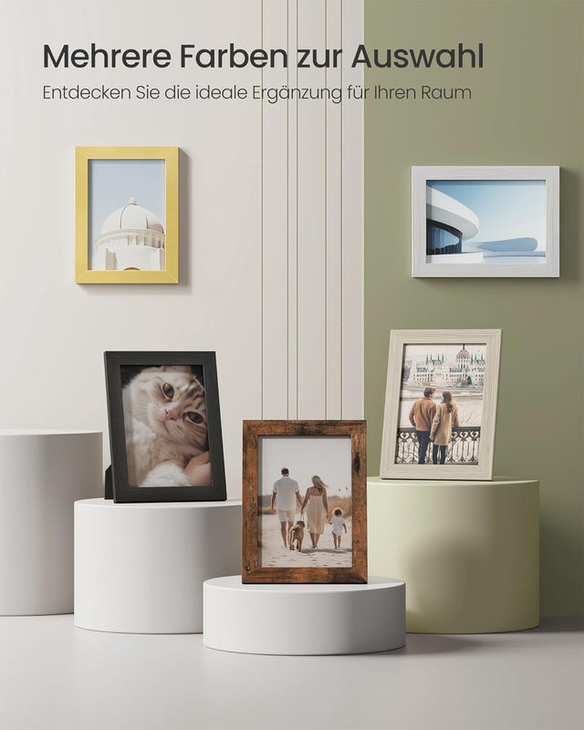 Bilderrahmen Set für Fotos, Schwarz