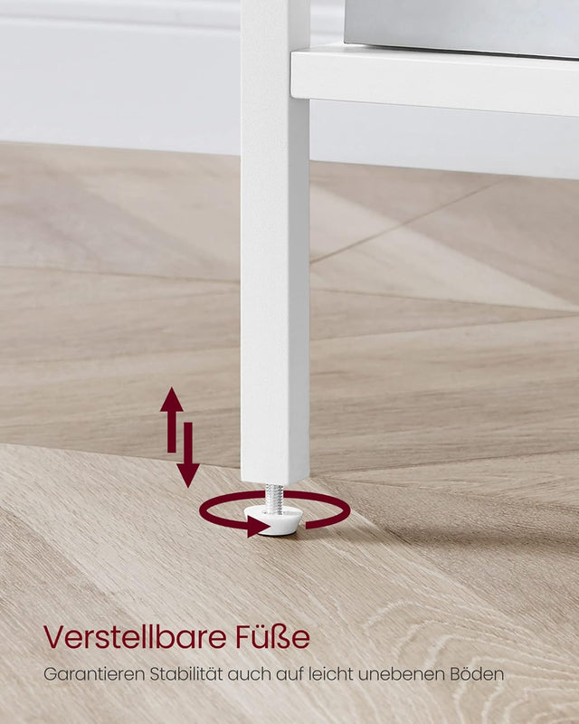 Nachttisch Hoch Modern mit Schublade Weiss