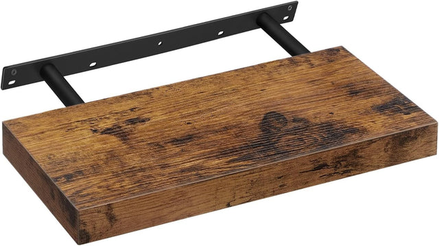 Wandregal schwebend rustikales Braun 20x40cm von Songmics