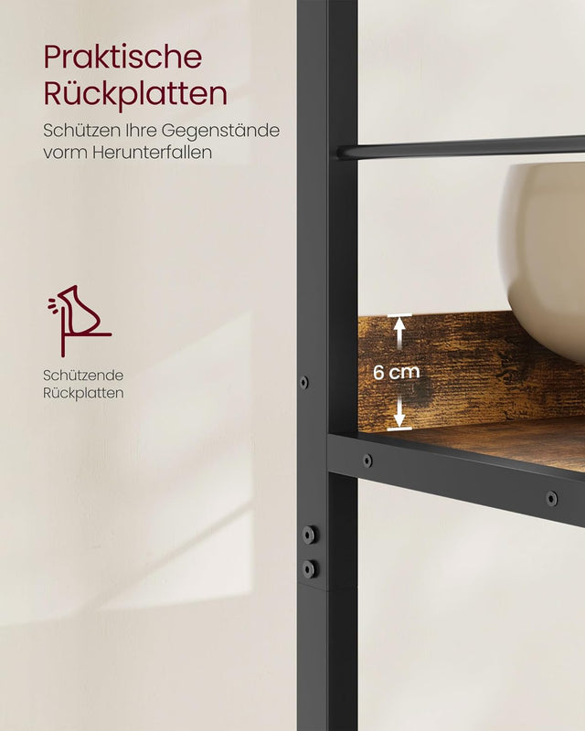 Regal mit 4 Ebenen vintagebraun