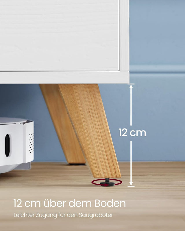 TV-Schrank mit Türen 140 cm Weiss von Songmics