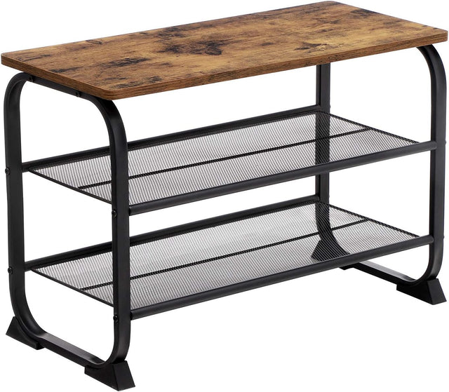 Schuhbank Holzoptik Vintage Braun von Songmics