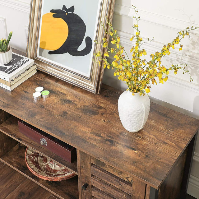 TV Schrank Industrie Design Vintagebraun Schwarz