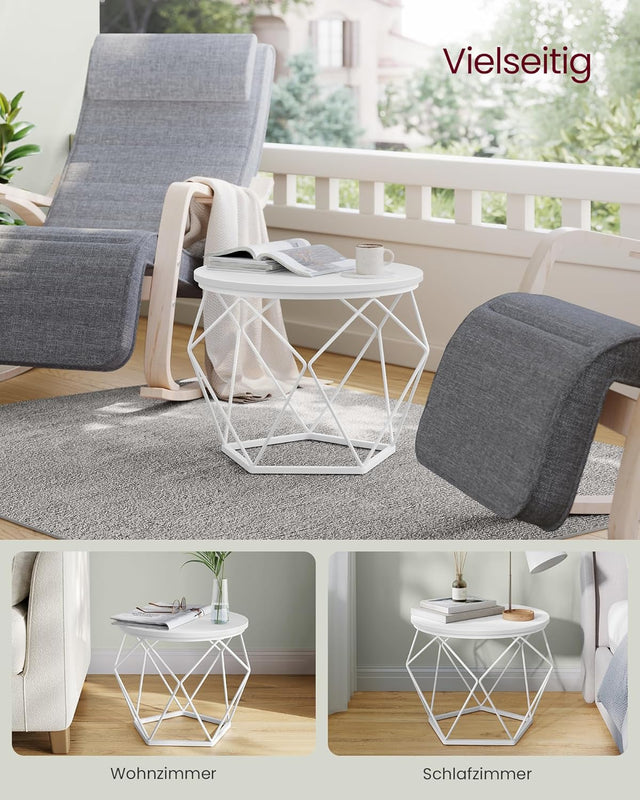 Couchtisch Set modern abnehmbar schneeweiss