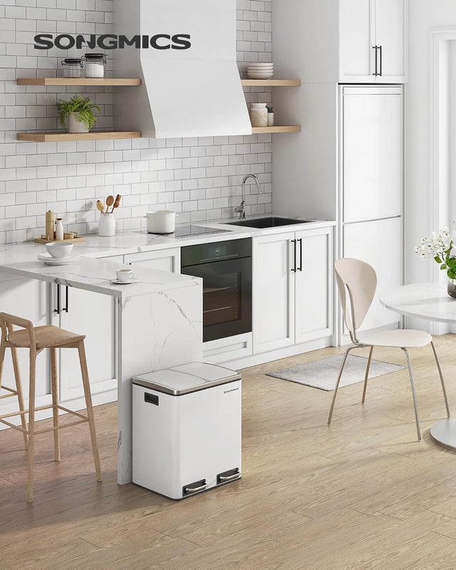 Mülleimer Küche Mülltrennsystem Softclose Wolkenweiss