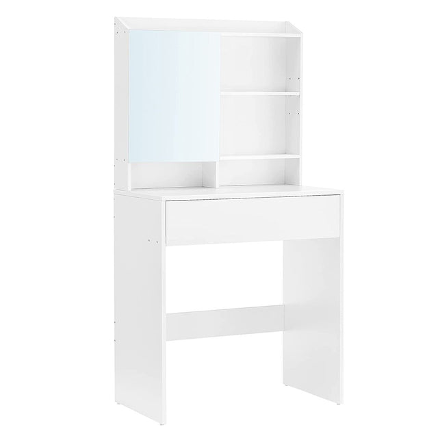 Schminktisch mit Spiegel und Schublade Weiss
