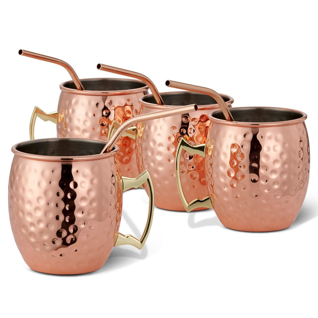 Edelstahl Moscow Mule Gläser 4er-Set