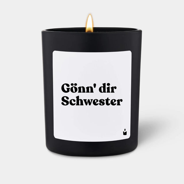 Duftkerze Schwarz Woody Gönn' dir Schwester von ChattyCandles