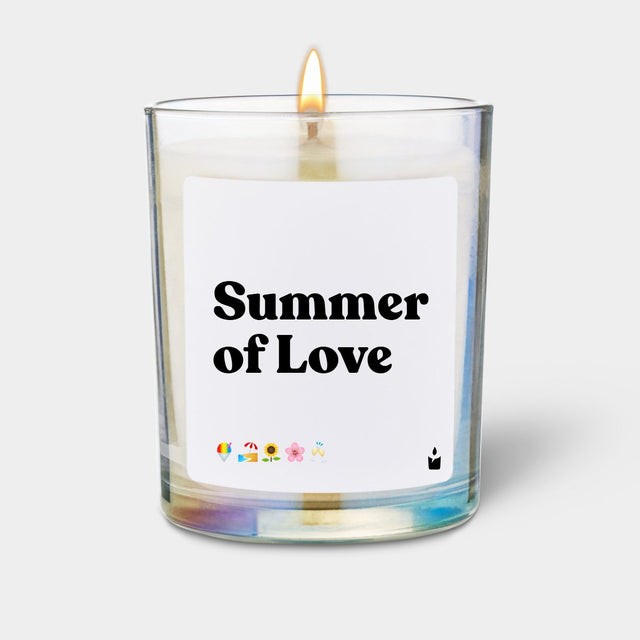 Duftkerze Rainbow Woody Summer of Love von ChattyCandles