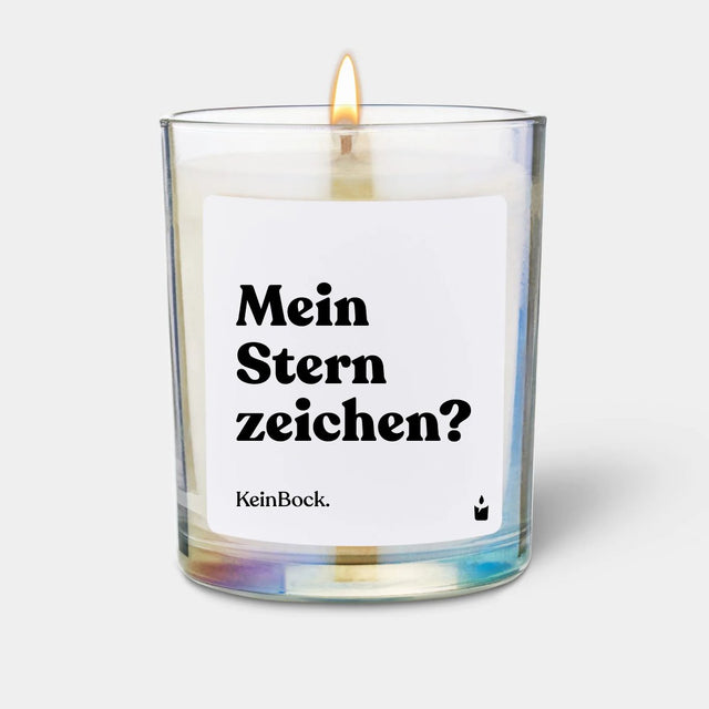 Duftkerze Rainbow Woody Mein Sternzeichen? KeinBock. von ChattyCandles