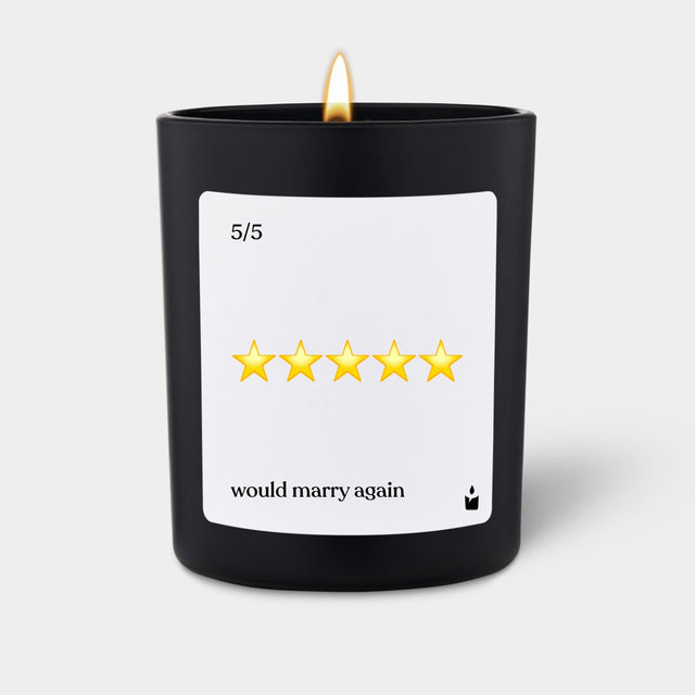 Duftkerze Schwarz Flowery 5/5 would marry again