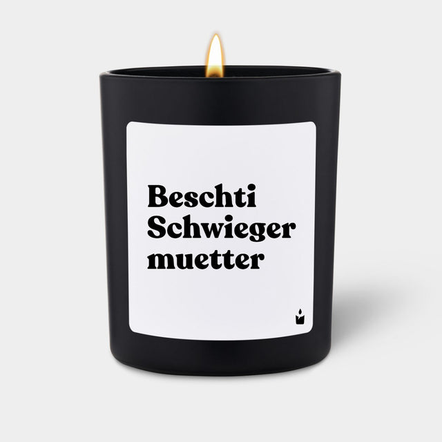 Duftkerze Schwarz Flowery Beschti Schwiegermuetter von ChattyCandles