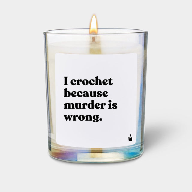 Duftkerze Rainbow Flowery I crochet because murder is wrong. von ChattyCandles